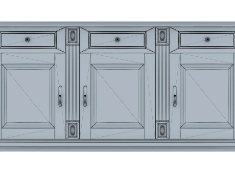 Sideboard Cabinet Victoria 03 3D Model