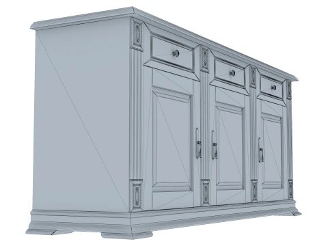 Sideboard Cabinet Victoria 03 3D Model