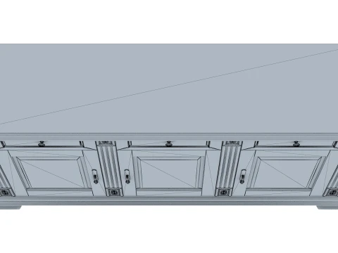 Sideboard Cabinet Victoria 03 3D Model