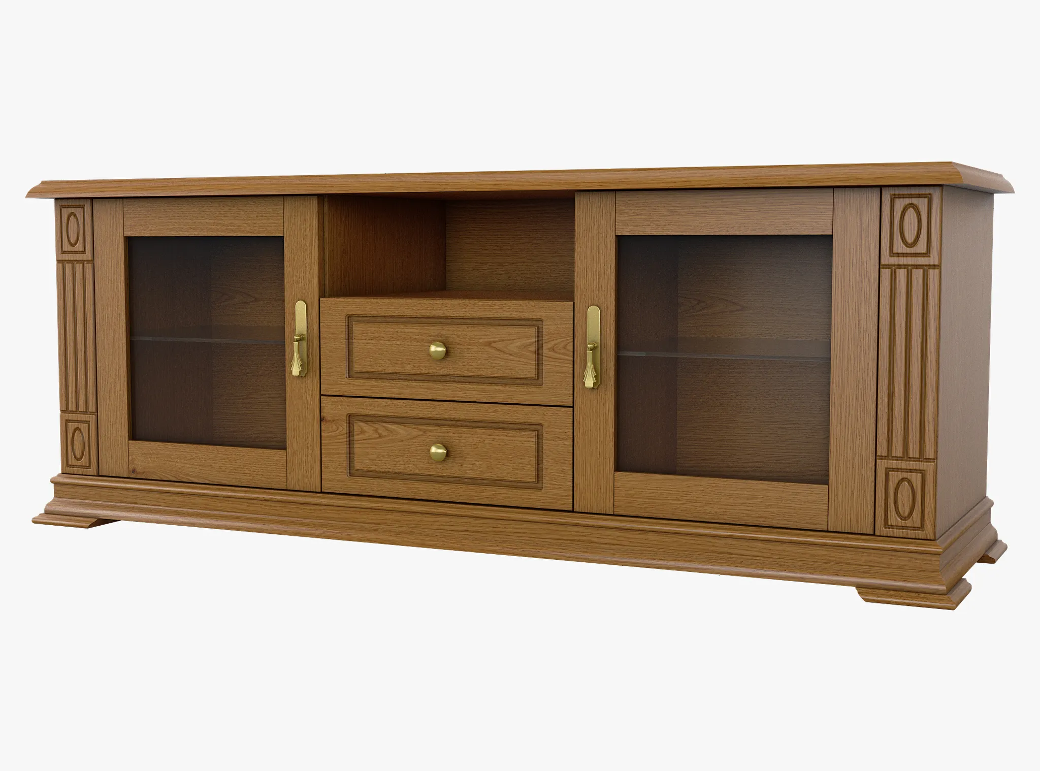 TV Stand Cabinet Victoria 06 3D Model .c4d .max .obj .3ds .fbx .stl .blend 