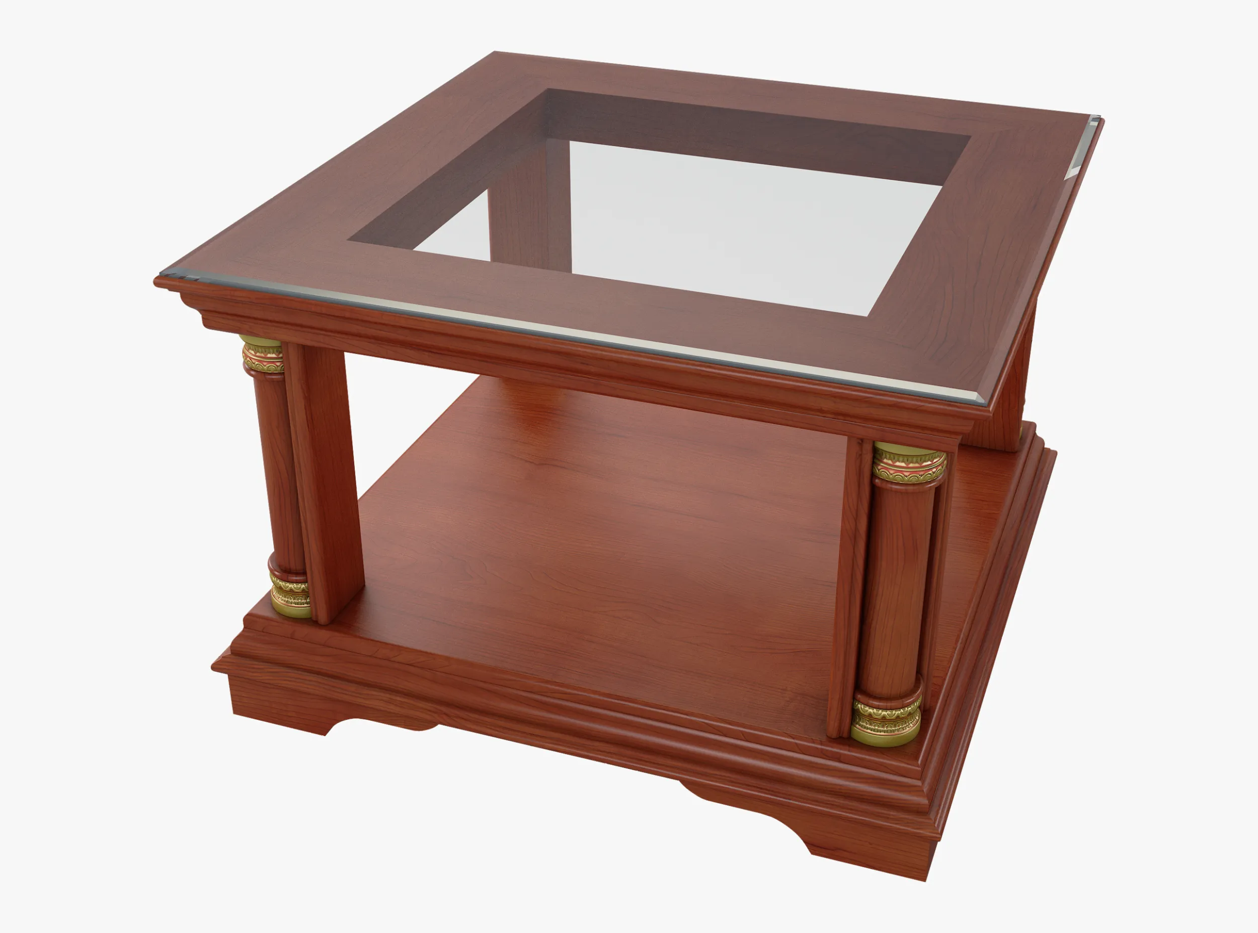 Coffee Table Omega 21 3D Model .c4d .max .obj .3ds .fbx .stl .blend