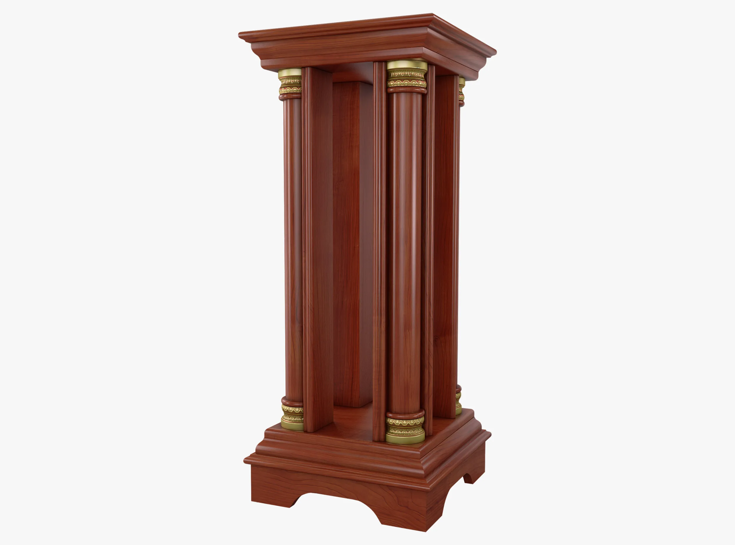 Column Stand Omega 16 3D Model .c4d .max .obj .3ds .fbx .stl .blend 