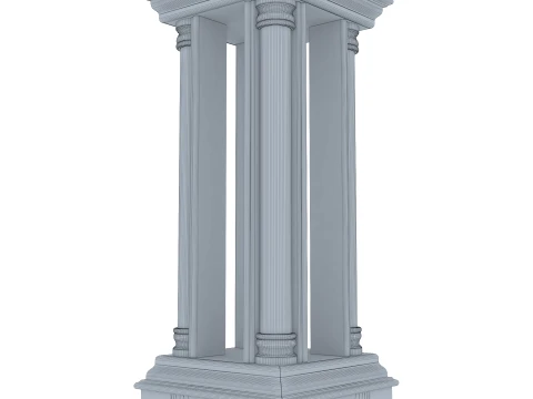 Column Stand Omega 16 3D Model