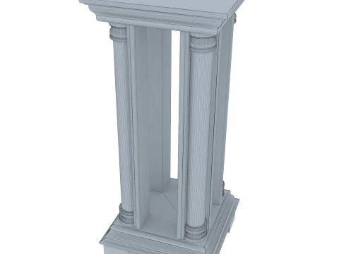 Column Stand Omega 16 3D Model