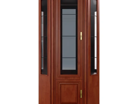 Corner China Cabinet Omega 03 1 3D Model