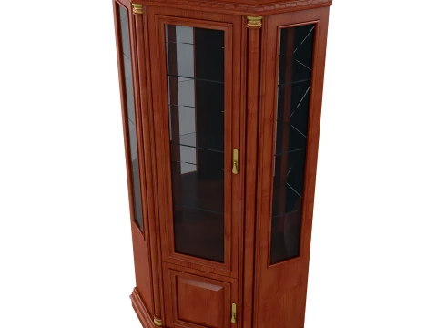 Corner China Cabinet Omega 03 1 3D Model