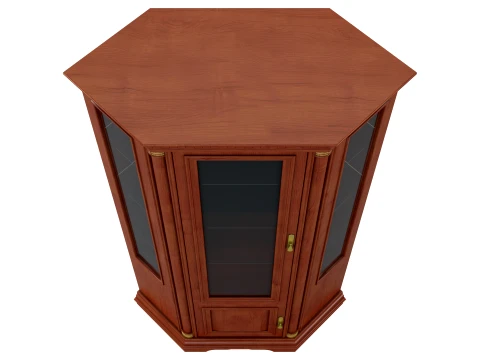 Corner China Cabinet Omega 03 1 3D Model