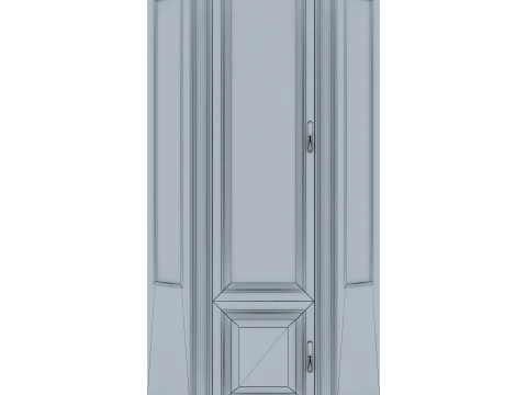 Corner China Cabinet Omega 03 1 3D Model