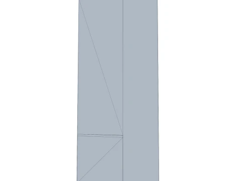 Corner China Cabinet Omega 03 1 3D Model