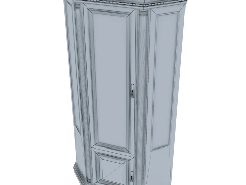 Corner China Cabinet Omega 03 1 3D Model