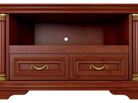 Corner Media Cabinet Omega 12 3D Model