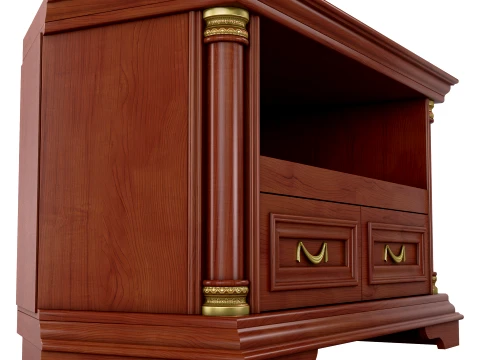 Corner Media Cabinet Omega 12 3D Model