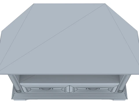 Corner Media Cabinet Omega 12 3D Model