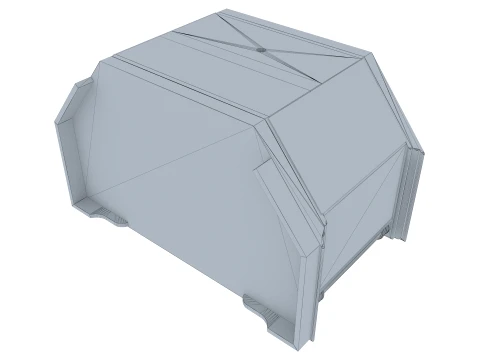 Corner Media Cabinet Omega 12 3D Model
