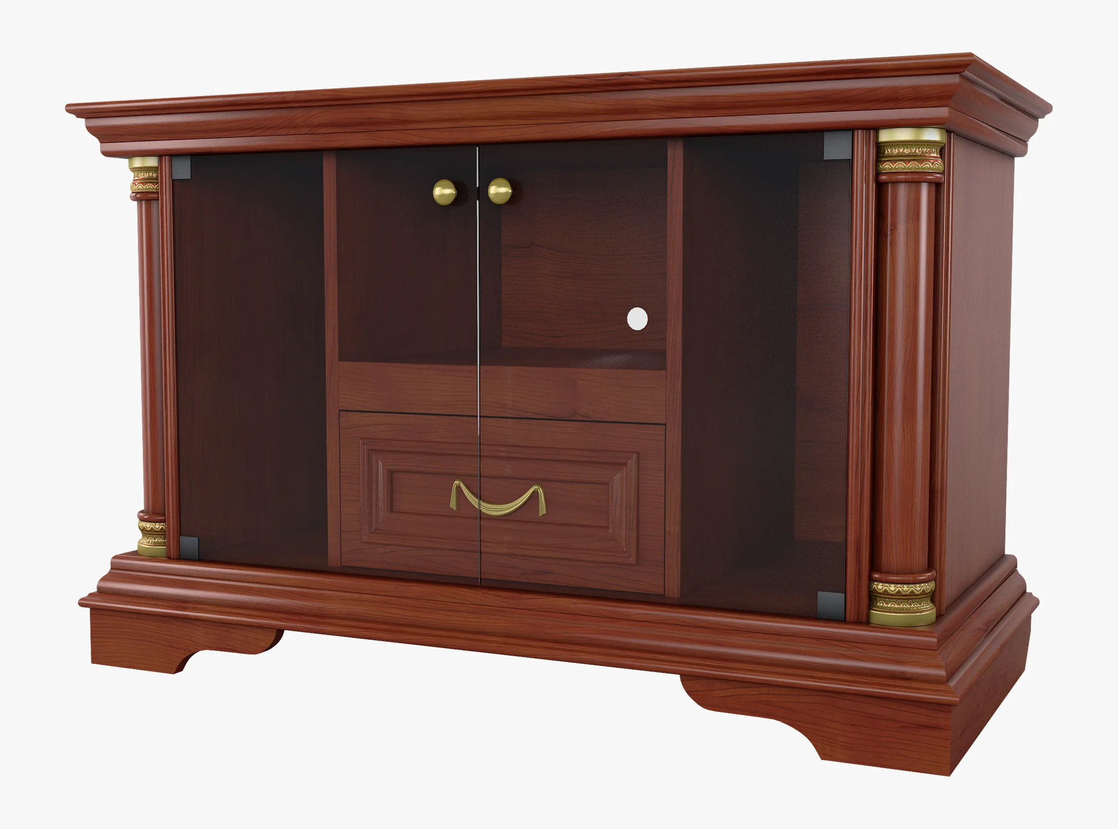 Media Console Omega 13 3D Model .c4d .max .obj .3ds .fbx .stl .blend 