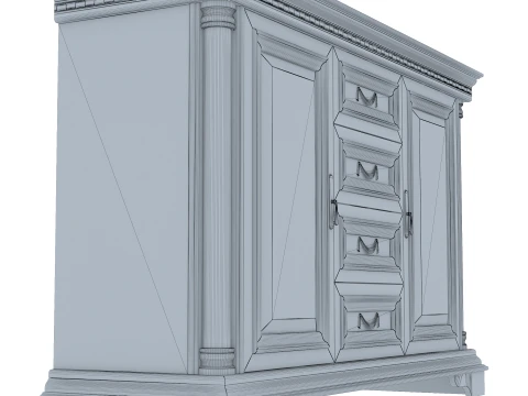 Sideboard Cabinet Omega 07 3D Model