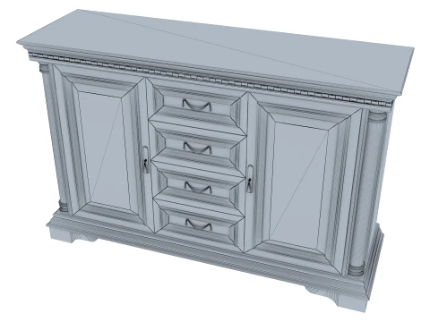 Sideboard Cabinet Omega 07 3D Model