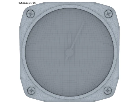 Aircraft Altimeter Gauge M1 3D Model