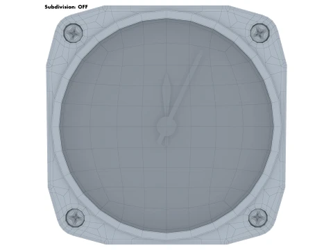 Aircraft Altimeter Gauge M1 3D Model