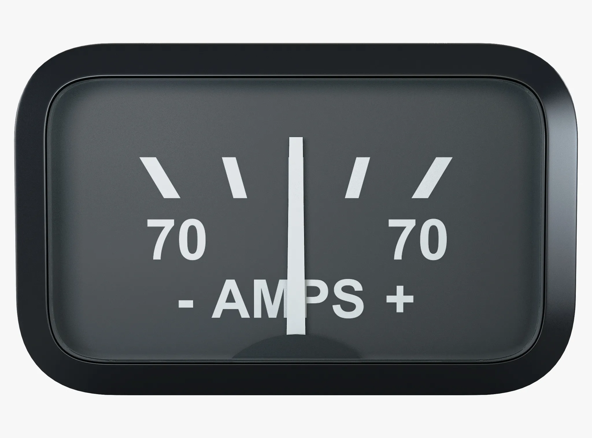 Aircraft Ammeter Gauge M1 3D Model .c4d .max .obj .3ds .fbx .stl .blend 