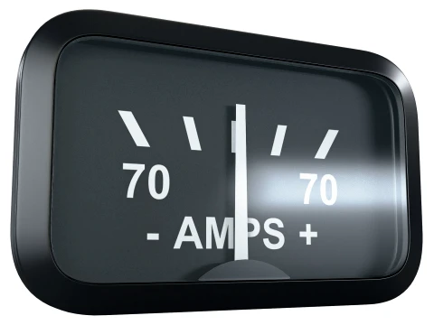 Aircraft Ammeter Gauge M1 3D Model