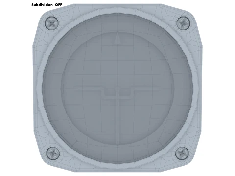 Aircraft Attitude Indicator Gauge M1 3D Model