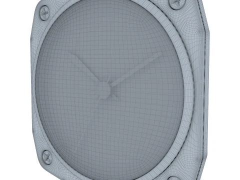Aircraft Cockpit Clock M1 3D Model
