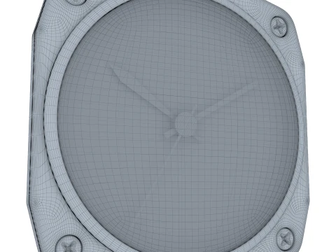 Aircraft Cockpit Clock M1 3D Model