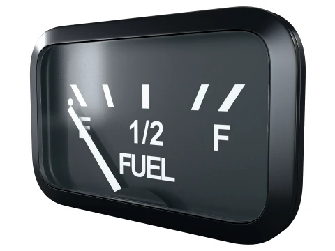 Aircraft Fuel Gauge M1 3D Model