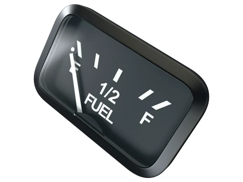 Aircraft Fuel Gauge M1 3D Model