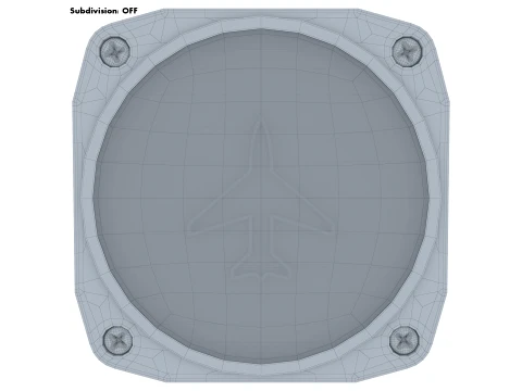 Aircraft Heading Indicator Gyro M1 3D Model