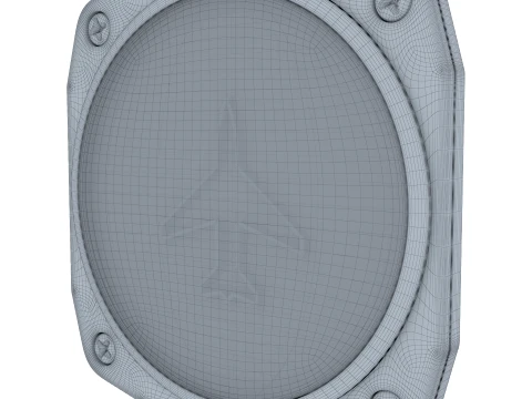 Aircraft Heading Indicator Gyro M1 3D Model