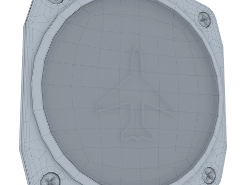 Aircraft Heading Indicator Gyro M1 3D Model
