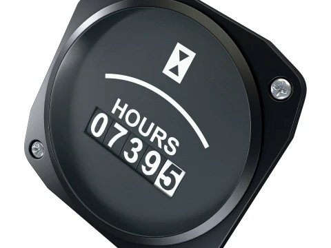 Aircraft Hobbs Hour Meter M1 3D Model