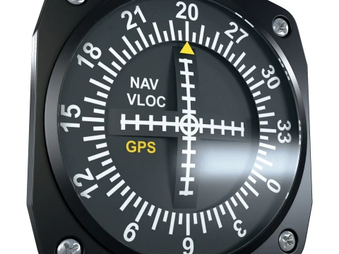 Aircraft Horizontal Situation Indicator M1 3D Model