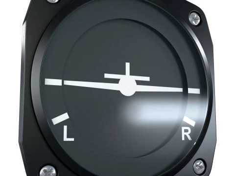 Aircraft Turn Coordinator M1 3D Model