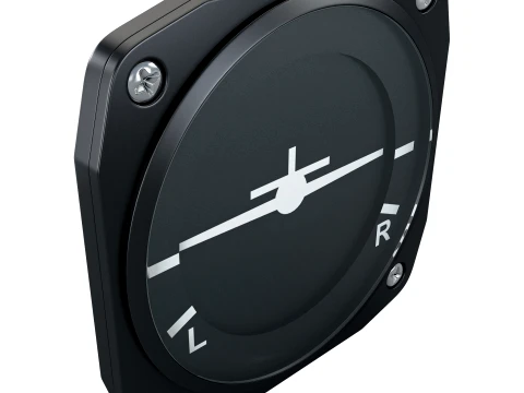 Aircraft Turn Coordinator M1 3D Model