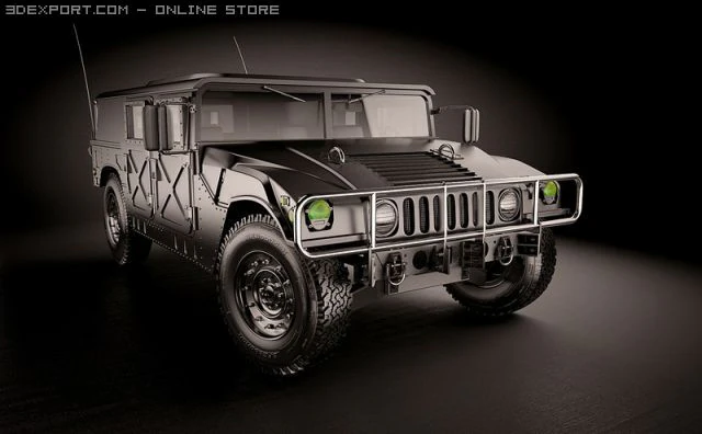 hummer 3D Model .c4d .max .obj .3ds .fbx .stl .blend 