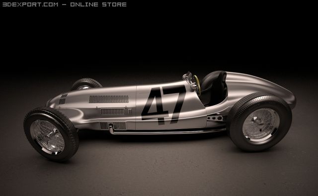 mercedes benz w154 3D Model .c4d .max .obj .3ds .fbx .stl .blend 