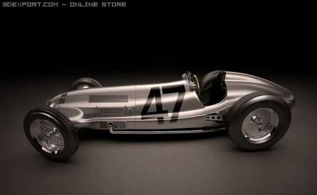 mercedes benz w154 3D Model .c4d .max .obj .3ds .fbx .stl .blend