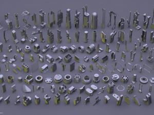 hardsurface random kit v1 3D Model