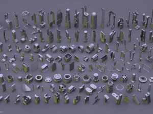 hardsurface random kit v1 3D Model