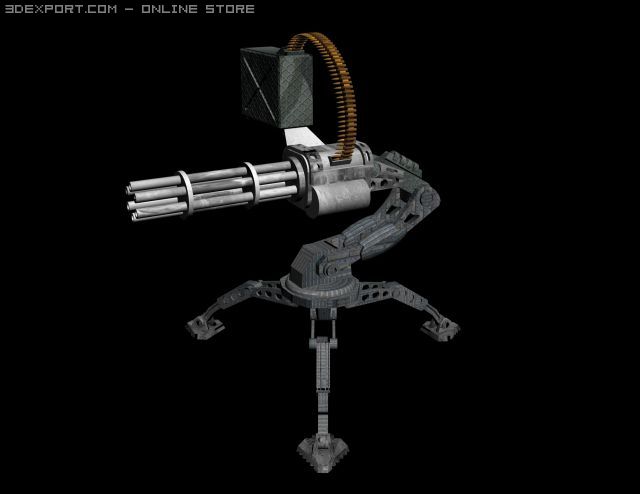 machine Modelo 3D .c4d .max .obj .3ds .fbx .stl .blend 