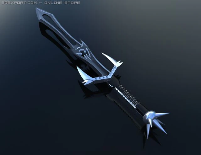 sword 3D Model .c4d .max .obj .3ds .fbx .stl .blend 