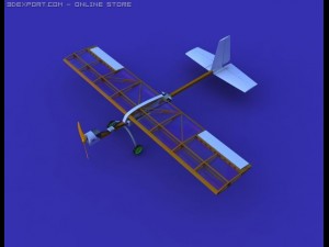 rc airplane slow stick 3D Модель