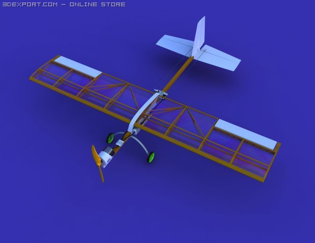 Slow stick top rc airplane