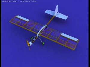 rc airplane slow stick 3D Model