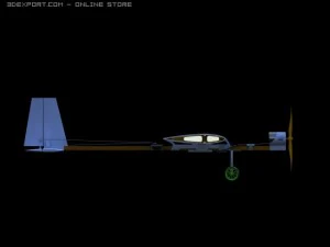 rc airplane slow stick 3D Model