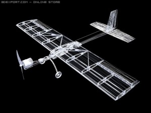 rc airplane slow stick 3D मॉडल