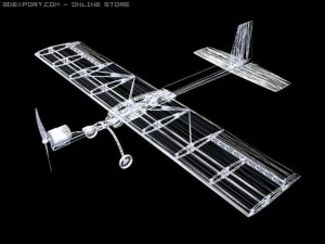 rc airplane slow stick 3D Model